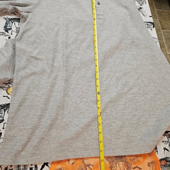 Blend Mens Long Sleeve T-Shirt 3XL Gray Henley Waffle Knit Pullover BHNoble Tee - Picture 12 of 12